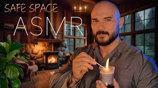 ASMR Personal Attention in your Cozy Cabin - Gentle Sleep Whispers | Rain & Fireplace Sounds screenshot 1