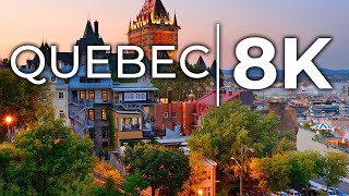 Quebec City 🇨🇦 Tour 8K - Quebec 8K HD HDR Tour in 60FPS【8K】