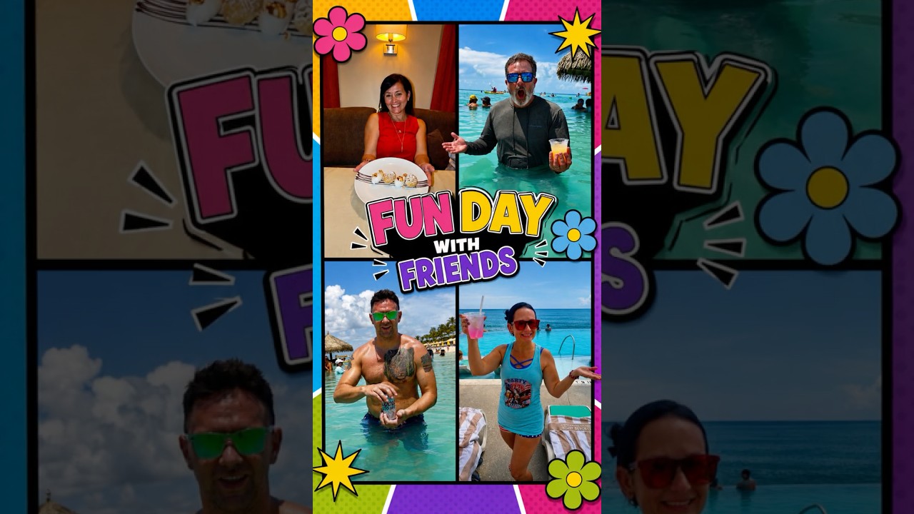 Fun Day with Friends on Royal Caribbean Utopia of the Seas! 🌴🍹😂 #Shorts