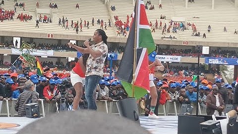 MAIMA PERFORMING LIVE FOR RAILA AT HIS FINAL RALLY KASARANI