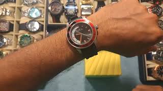 INVICTA RED DIVE WATCH Review Diver watches Maroon Brushed Titanium Rolex Grand Seiko alternative