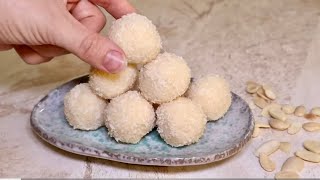 No Bake Coconut Balls | Raffaello balls, With only 2 ingredients ! You will make it everyday