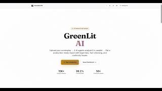 Greenlit AI - AI-Powered Script Fact-Checker for Film Productions | Agentic Cinema Hackathon 2026
