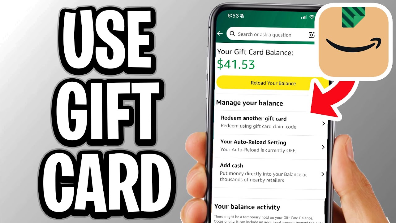 How To Use Amazon Gift Card - Step By Step - YouTube