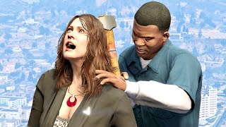 GTA V PC Franklin Kills Amanda (Editor Rockstar Movie Cinematic Short Film)