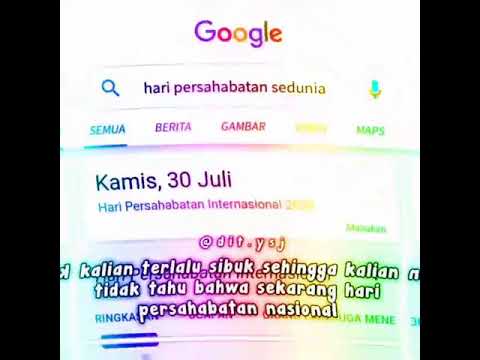 Hari Persahabatan Sedunia Youtube
