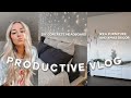 PRODUCTIVE VLOG: trader joes haul, building ikea furniture, decorating for xmas and new furniture!!