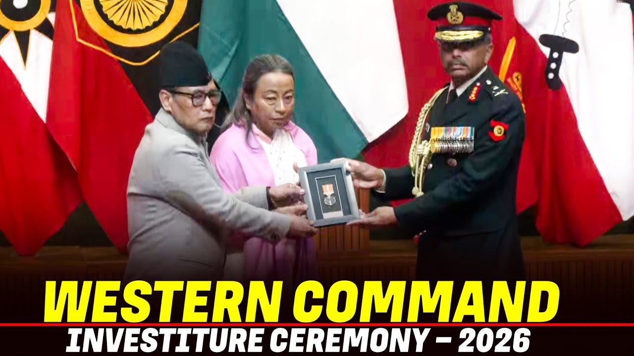 LIVE: Western Command Investiture Ceremony – 2026  held at the Manekshaw Centre