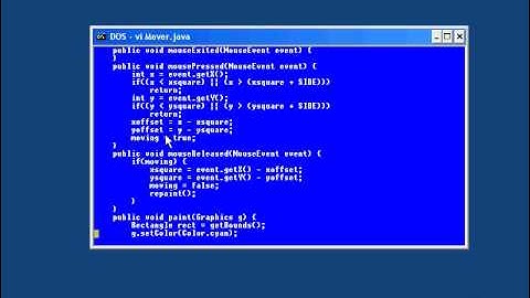 72.Java Intro -Chapter10.Responding to the Mouse-Lesson3.Moving an Object in a Window.