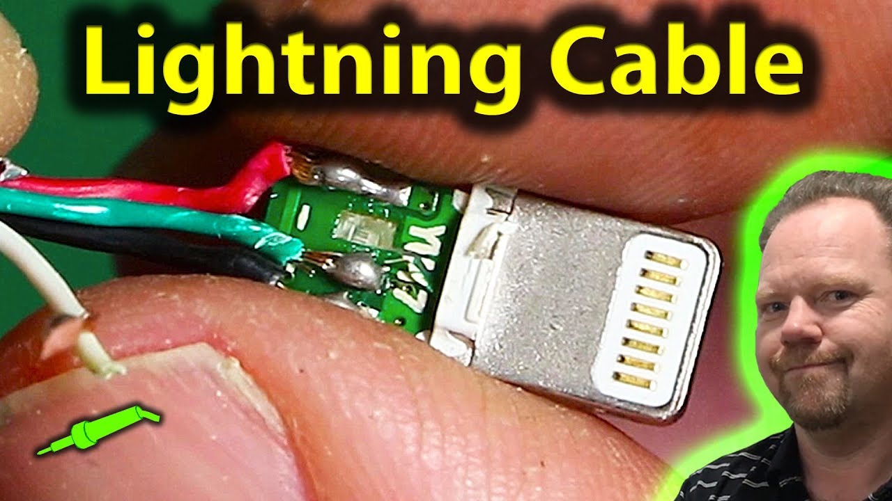 ? #650 How To Fix A Lightning Cable - What Is Inside A Lightning Cable -  YouTube