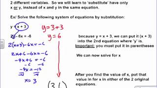 3 2 Solve Linear Systems by Substitution