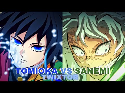 Sanemi vs Tomioka Twixtor 4k with CC | no music | free copyright