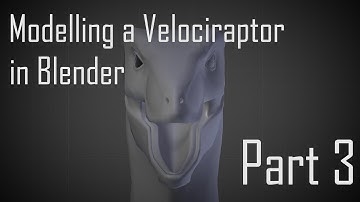 Modelling a Velociraptor in Blender - Tutorial Part 3