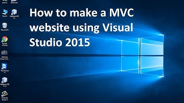 how to make mvc website using visual studio 2015
