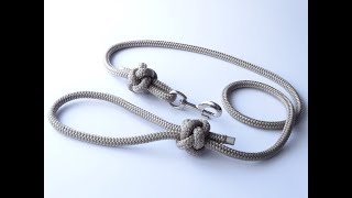 How to Make a Simple Single Rope/Diamond Knot Dog Leash - CBYS