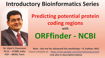 ORF Finder - NCBI - predicting potential protein coding regions - Bioinformatics Practical 4