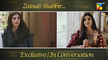 𝐙𝐚𝐢𝐧𝐚𝐛 𝐒𝐡𝐚𝐛𝐛𝐢𝐫 Exclusive Conversation On The Set Of #Fareb! ❤✨ #zainabshabbir @HUMTV 📺