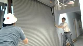 How to safetly demo a roll up door