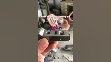 Hinge arm chamfering machine door hinge tapping machine #hingeproduction #moldfactory #molddesign