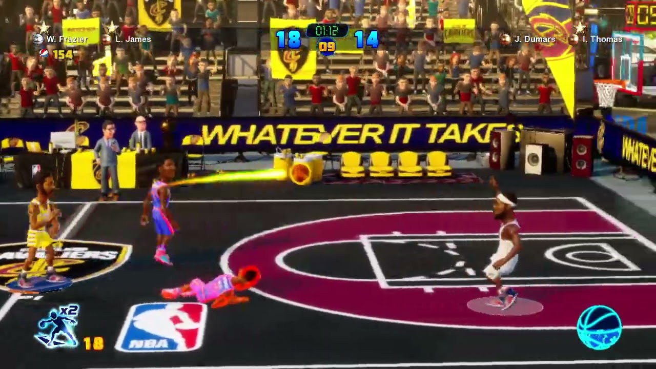 NBA 2K PLAYGROUNDS 2 - Walt Frazier and LBJ Team Up!