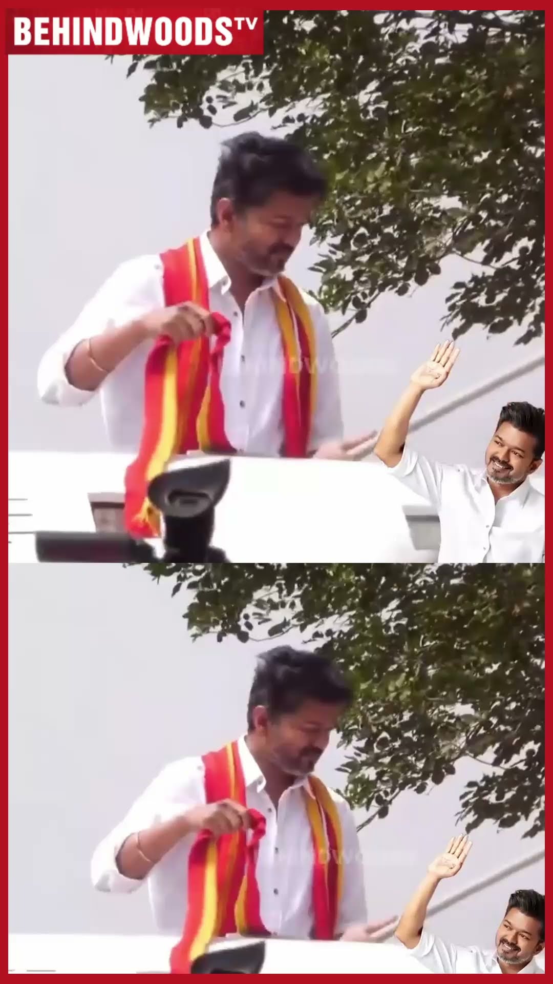 'தலைவரே இந்த வேஷ்டியை வாங்கிக்கோங்க' ? ரசிகர் கொடுத்ததை அன்பாக வாங்கிக்கிட்ட vijay