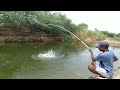 Three types of fishes catching by fisherman||Climbing perch fish & Tilapia & Rohu||Awsome video