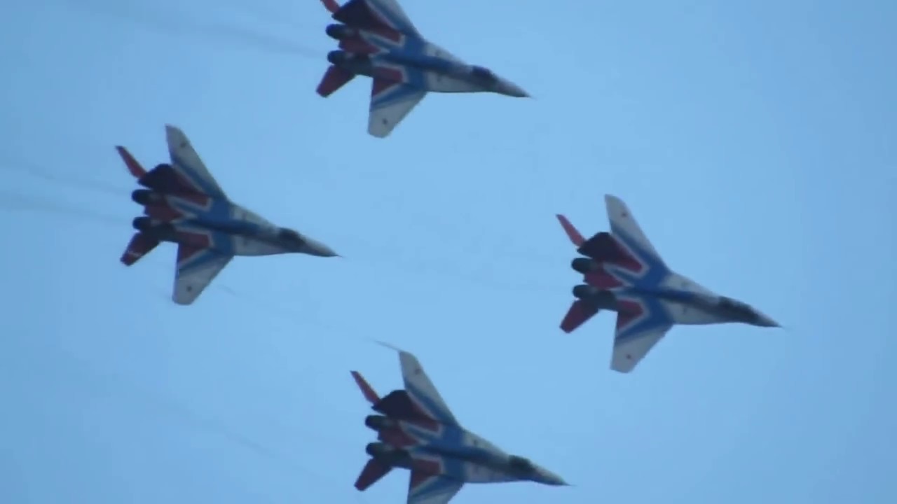 Swifts (aerobatic team) MIG 29 - YouTube