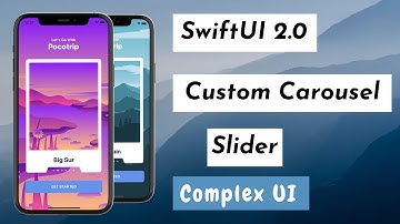 SwiftUI Custom Carousel Slider - Complex UI - Custom Shapes - SwiftUI Tutorials