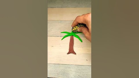 clay coconut tree 🌴#shorts #coconuttree #tree #amazing #clay #miniart