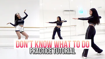 [PRACTICE] BLACKPINK - 'Don't Know What To Do' - Dance Tutorial - SLOWED + MIRRORED