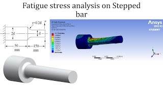 Fatigue stress analysis on stepped shaft | ANSYS workbench tutorials for beginners