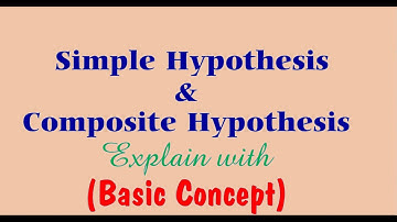 Simple Hypothesis Versus  Composite Hypothesis