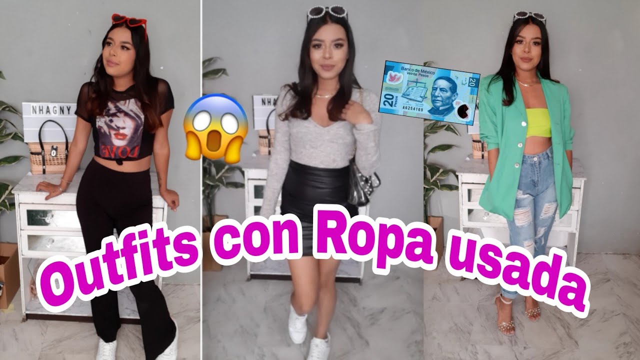 Me Compre Ropa Ropa Me visto con ROPA USADA♡que compre!!🔥😎$15~$35/OUTFITS/LOTES - YouTube