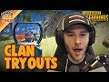 chocoTaco Tries Out For A Clan - PUBG Gameplay