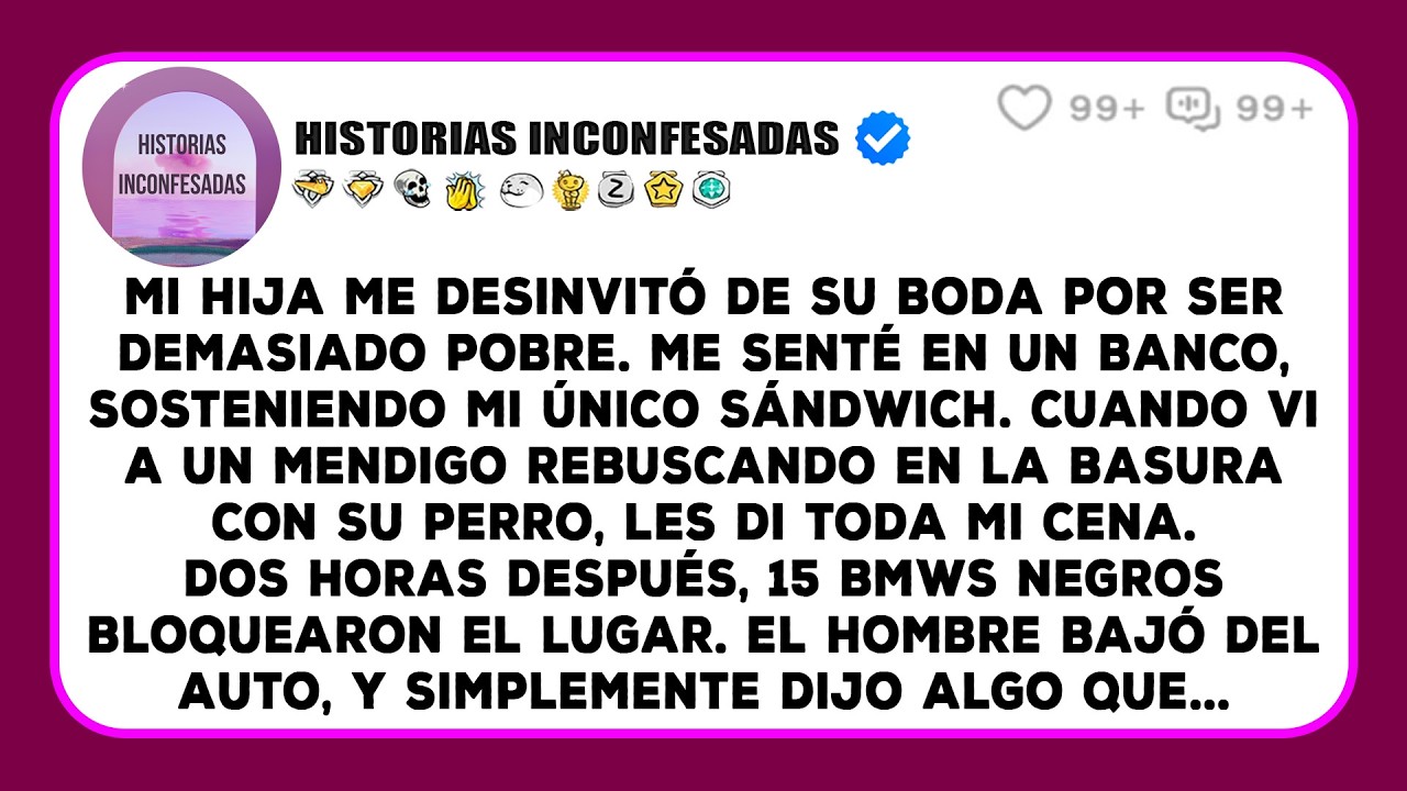 Mi hija me desinvitó de su boda por ser demasiado pobre. Me senté en un banco, sosteniendo mi...