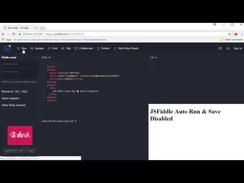 JSFiddle Chrome Extension Auto Run & Save Showcase