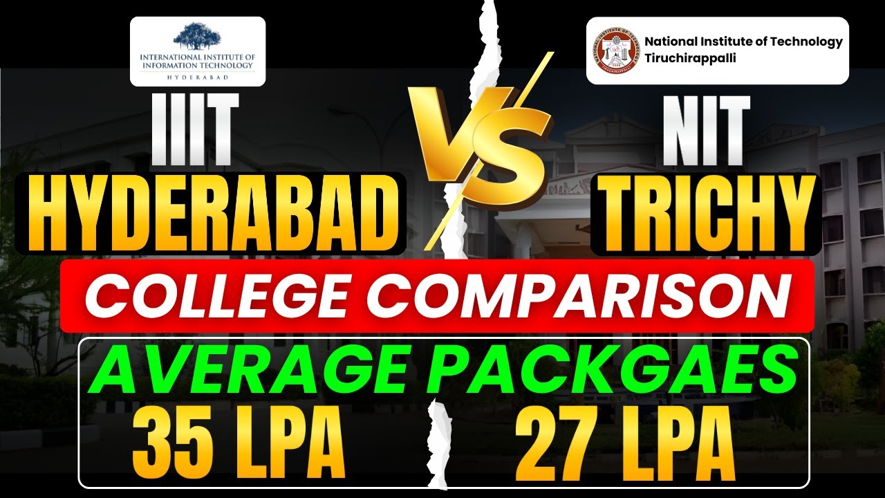 IIIT Hyderabad vs NIT Trichy: Which is Better? | Admission, Fees, Rankings, Full Comparison