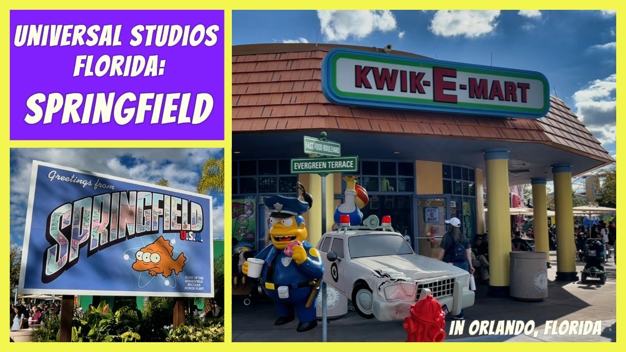 D'OH! Exploring Springfield at Universal Studios Florida! Kwik-E-Mart, Moe's Tavern, & More!
