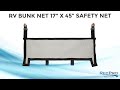 RV Bunk Net 17" x 45" Safety Net