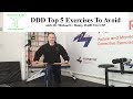 Degenerative Disc Disease The Top 5 Exercises To Avoid