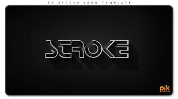 Free After Effect Logo Template #30 - 3D Stroke Logo | Pik Templates