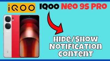 iQOO Neo 9s Pro Lock Screen Notifications Settings || Hide/Show Notification content