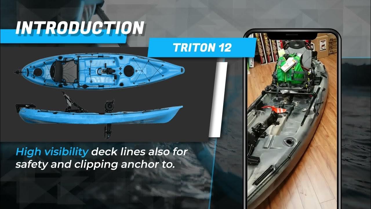 Azul Triton 12 Pedal Fishing Kayak YouTube