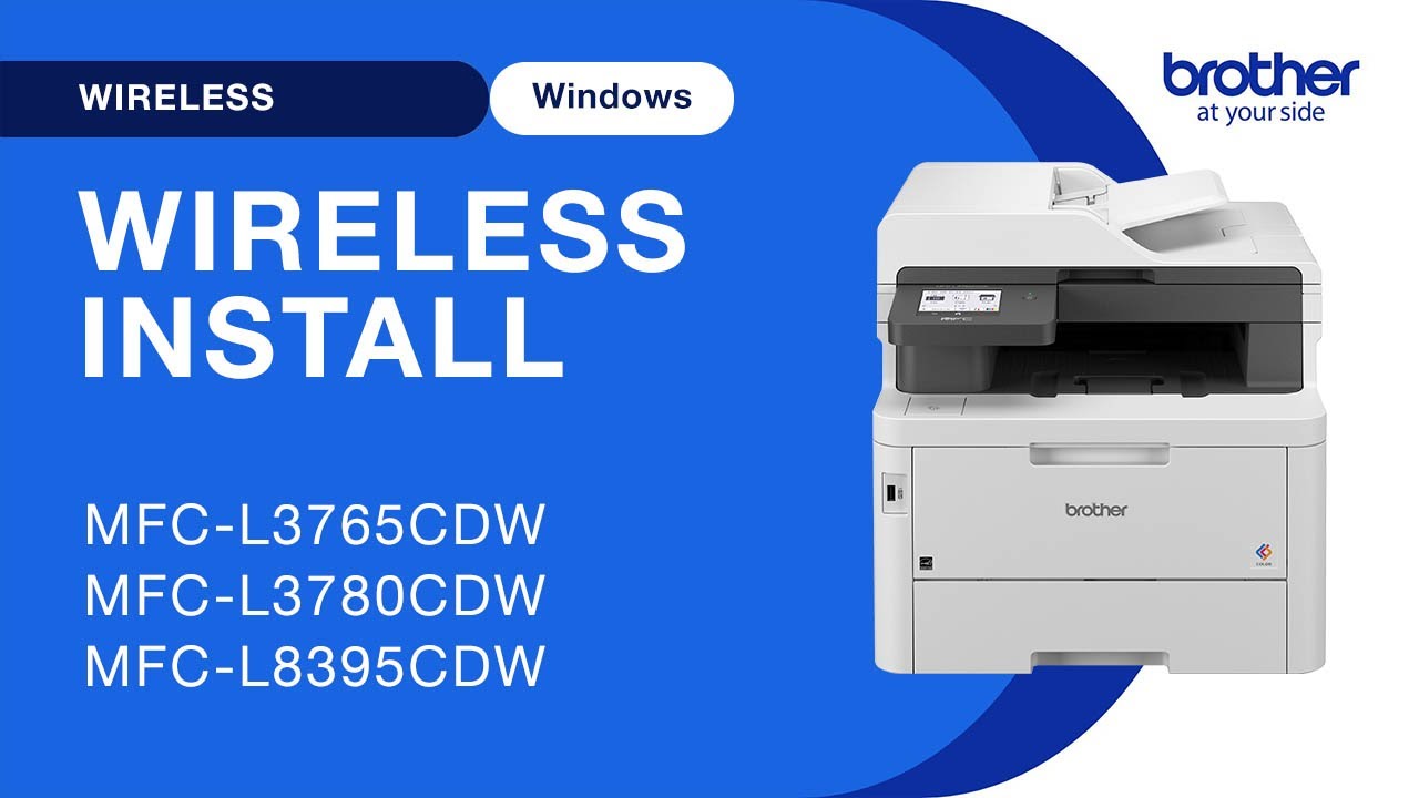 MFCL3780CDW wireless setup - Windows