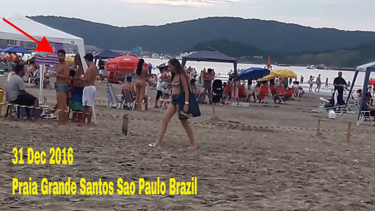 Last Day Of 2016 Praia Grande Do Santos Beach Sao Paulo