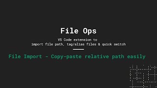 File Ops   File import demo