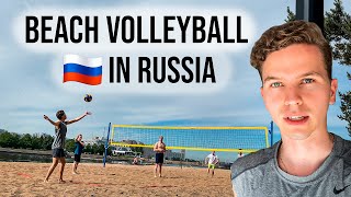 Playing Beach Volleyball in St. Petersburg, Russia 2021
