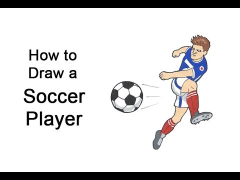 Video: Hoe Teken Je Een Voetballer Met Een Potlood?
