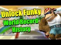 World record history of unlock funky kong in mario kart wii