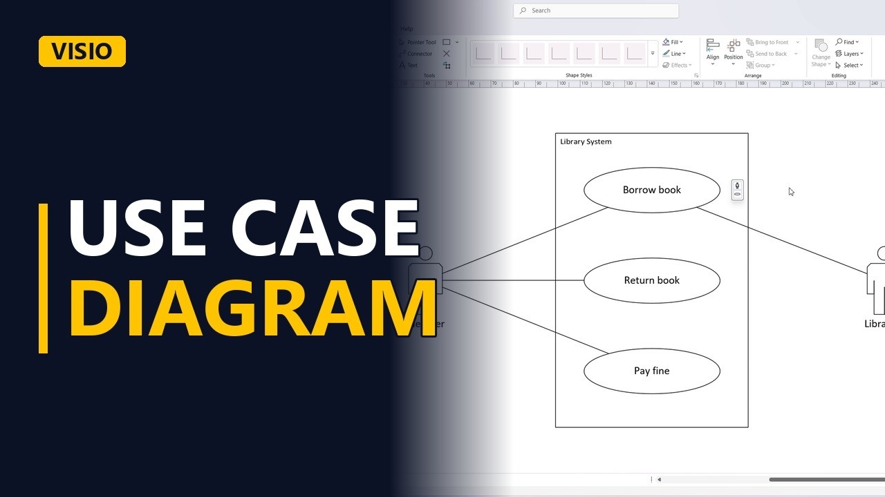 How to Make a Use Case Diagram in Visio (UML for Business Analysts)